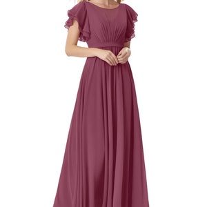 Bridesmaid dress worn once last year .